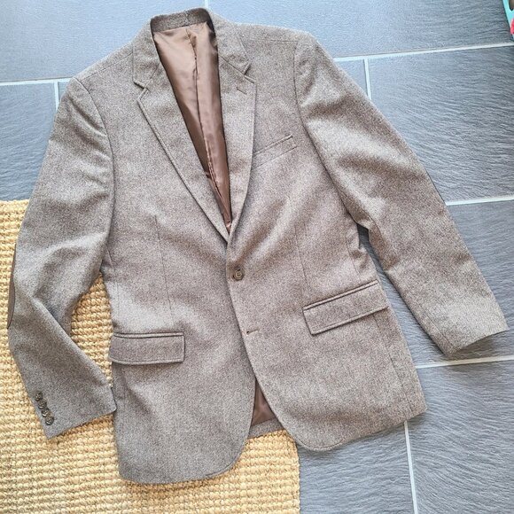 J. Crew Factory Brown Wool Thompson Blazer Men's Size 42L Style# F4386 - Picture 2 of 6